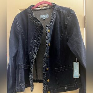 Draper James Ruffled Denim Jacket